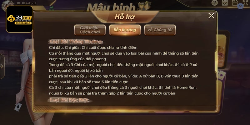 Sự hấp dẫn của trò chơi Mậu Binh 33bet