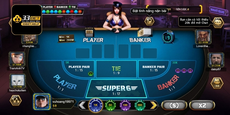 Chỉ dẫn 5 bước chơi Baccarat 33bet nhanh gọn